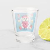 Fröhlicher Cartoon Juice Schnapsglas (Rückseite)