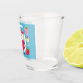 Fröhlicher Cartoon Juice Schnapsglas (Rechts)