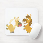 Fröhlicher Cartoon Ponies Mousepad (Mit Mouse)