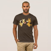 Fröhlicher Cartoon Ponies T - Shirt (Vorne ganz)