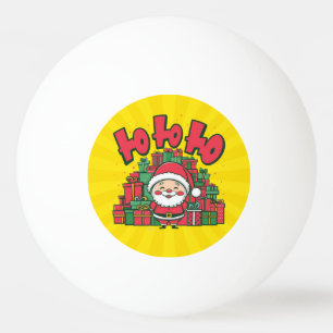 Fröhlicher Cartoon-Weihnachtsmann Weihnachten Tischtennisball