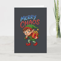 Fröhlicher Chaos Weihnachtself