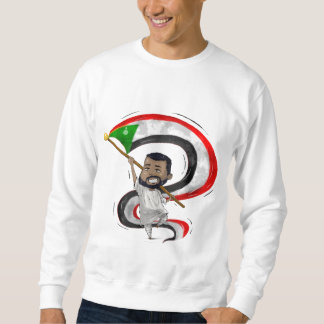Fröhlicher Chibi mit Flagge Sweatshirt