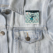 Fröhlicher Christmastime Skater Button (Beispiel)