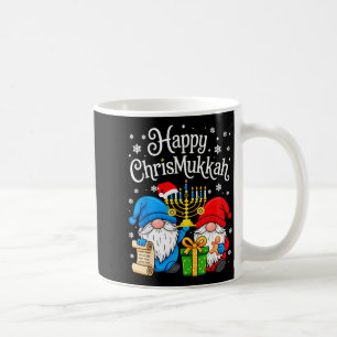 Fröhlicher Christmukkah Chanukka Weihnachten Gnom Kaffeetasse
