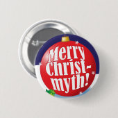 Fröhlicher Christmyth Knopf Button (Vorne & Hinten)