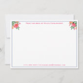 Fröhlicher Citrus Floral Spanischer Polterabend Dankeskarte (Vorderseite)