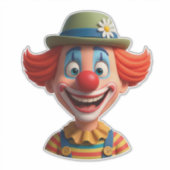 Fröhlicher Clown Aufkleber (Vorderseite)