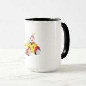 fröhlicher Clown fährt einen schwindelerregend gel Tasse (VorderseiteRechts)