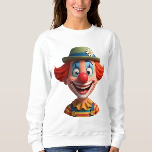 Fröhlicher Clown Sweatshirt (Vorderseite)