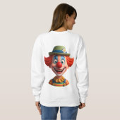 Fröhlicher Clown Sweatshirt (Schwarz voll)