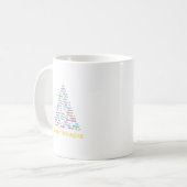 Fröhlicher Debugging-Code-Weihnachtsbaum-Kunst Kaffeetasse (Vorderseite Links)
