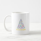 Fröhlicher Debugging-Code-Weihnachtsbaum-Kunst Kaffeetasse (Links)