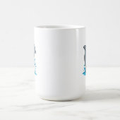 Fröhlicher Delfin Spritzt - Tasse (Mittel)