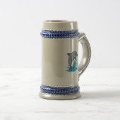Fröhlicher Delfin Sprung - Tasse (VorderseiteRechts)