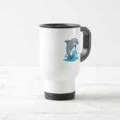 Fröhlicher Delfin Sprung - Tasse (VorderseiteRechts)