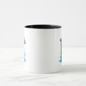 Fröhlicher Delfin Sprung - Tasse (Zentrum)