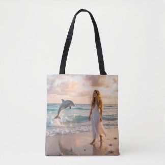 Fröhlicher Delfinsprung Tasche