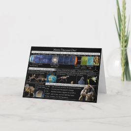 Fröhlicher Dinosaurier Tag am kosmischen Kalender! Karte