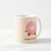 Fröhlicher Donut mit Streuseln Kaffeetasse (VorderseiteRechts)