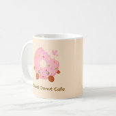 Fröhlicher Donut mit Streuseln Kaffeetasse (Vorderseite Links)