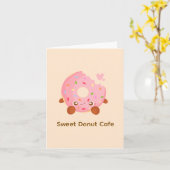 Fröhlicher Donut mit Streuseln Karte (Gelbe Blume)