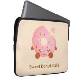 Fröhlicher Donut mit Streuseln Laptopschutzhülle (Vorne Rechts)