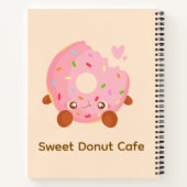 Fröhlicher Donut mit Streuseln Notizblock (Rückseite)