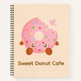 Fröhlicher Donut mit Streuseln Notizblock