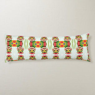 „Fröhlicher Dschungeldrache – Bunt und Glücklich“ Seitenschläferkissen