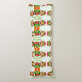 „Fröhlicher Dschungeldrache – Bunt und Glücklich“ Seitenschläferkissen (Vorderseite Vertikal)