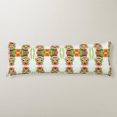 „Fröhlicher Dschungeldrache – Bunt und Glücklich“ Seitenschläferkissen (Vorderseite)