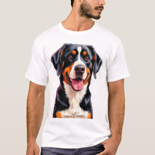 Fröhlicher Entlebucher Sennenhund T-Shirt