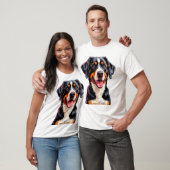 Fröhlicher Entlebucher Sennenhund T-Shirt (Unisex)