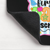 Fröhlicher erster Schultag Bleistift Lehrer Kinder Mousepad (Ecke)