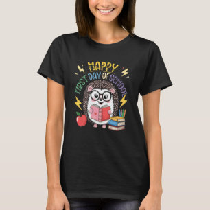 Fröhlicher erster Schultag Igel Lehrer Studen T-Shirt