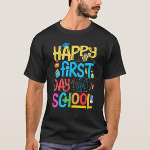 Fröhlicher erster Schultag Kindergarten Schüler Te T-Shirt