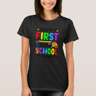 Fröhlicher erster Schultag Kindergarten-Team Lehrk T-Shirt