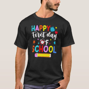 Fröhlicher erster Schultag Spaß beim Unterrichten  T-Shirt