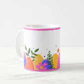 Fröhlicher Esser Mimi bunter Becher Kaffeetasse (Vorderseite Links)