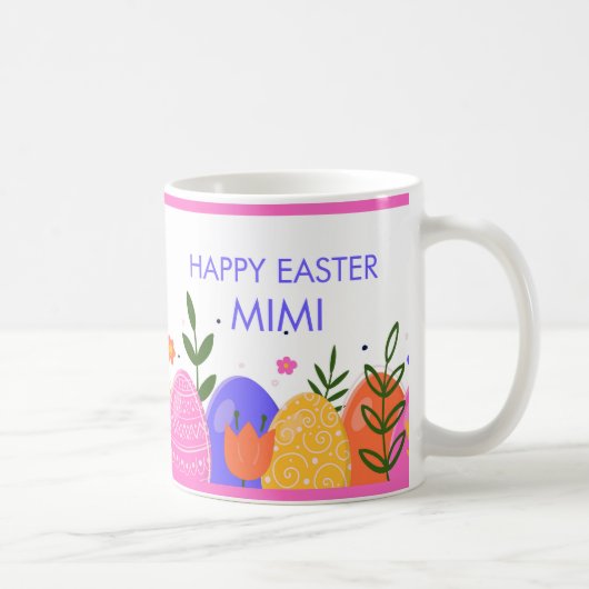 Fröhlicher Esser Mimi bunter Becher Kaffeetasse (Rechts)