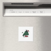 Fröhlicher F Caw F Lustiger Grafikstil Magnet (In Situ (Geschirrspüler))