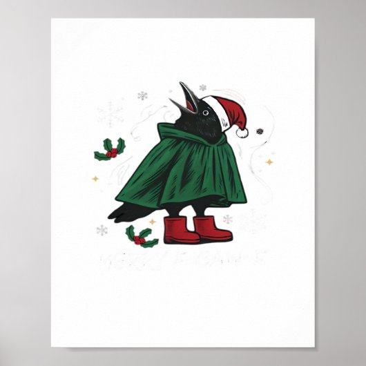 Fröhlicher F Caw F Lustiger Grafikstil Poster (Vorne)
