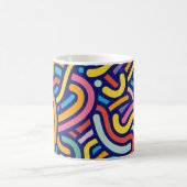 Fröhlicher Farbpattern-Becher Kaffeetasse (Mittel)