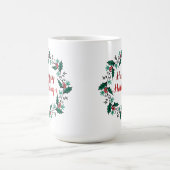 Fröhlicher Feiertags-Kranz-Tasse Kaffeetasse (Mittel)