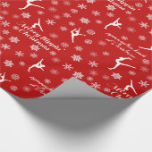 Fröhlicher Flippin Weihnachtsrot-Feiertag Geschenkpapier (Ecke)