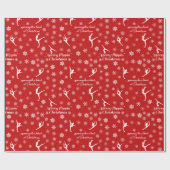 Fröhlicher Flippin Weihnachtsrot-Feiertag Geschenkpapier (Flach)