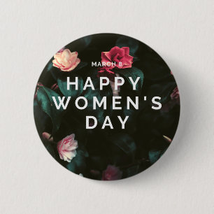 Fröhlicher Frauentag Button