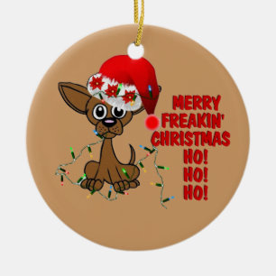 Fröhlicher Freakin Weihnachtsbruder Keramikornament