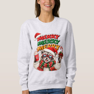 Fröhlicher Fröhlicher Fröhlicher Weihnachtswaschbä Sweatshirt